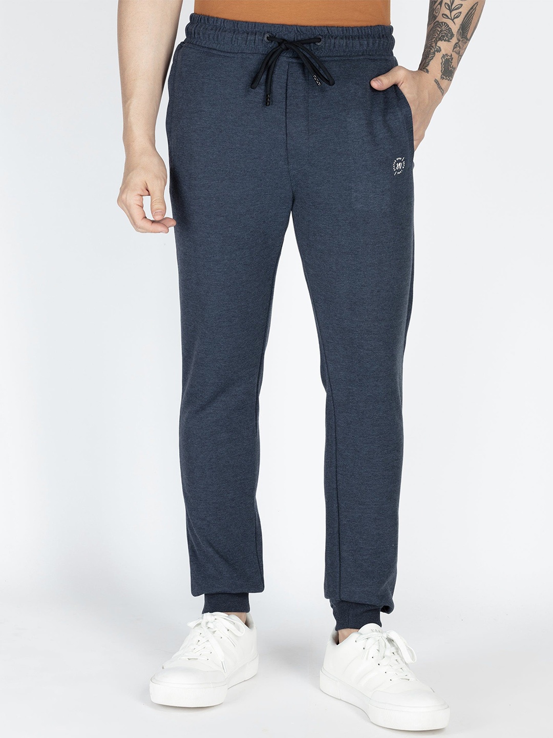 

Status Quo Men Cotton Regular Fit Joggers, Blue