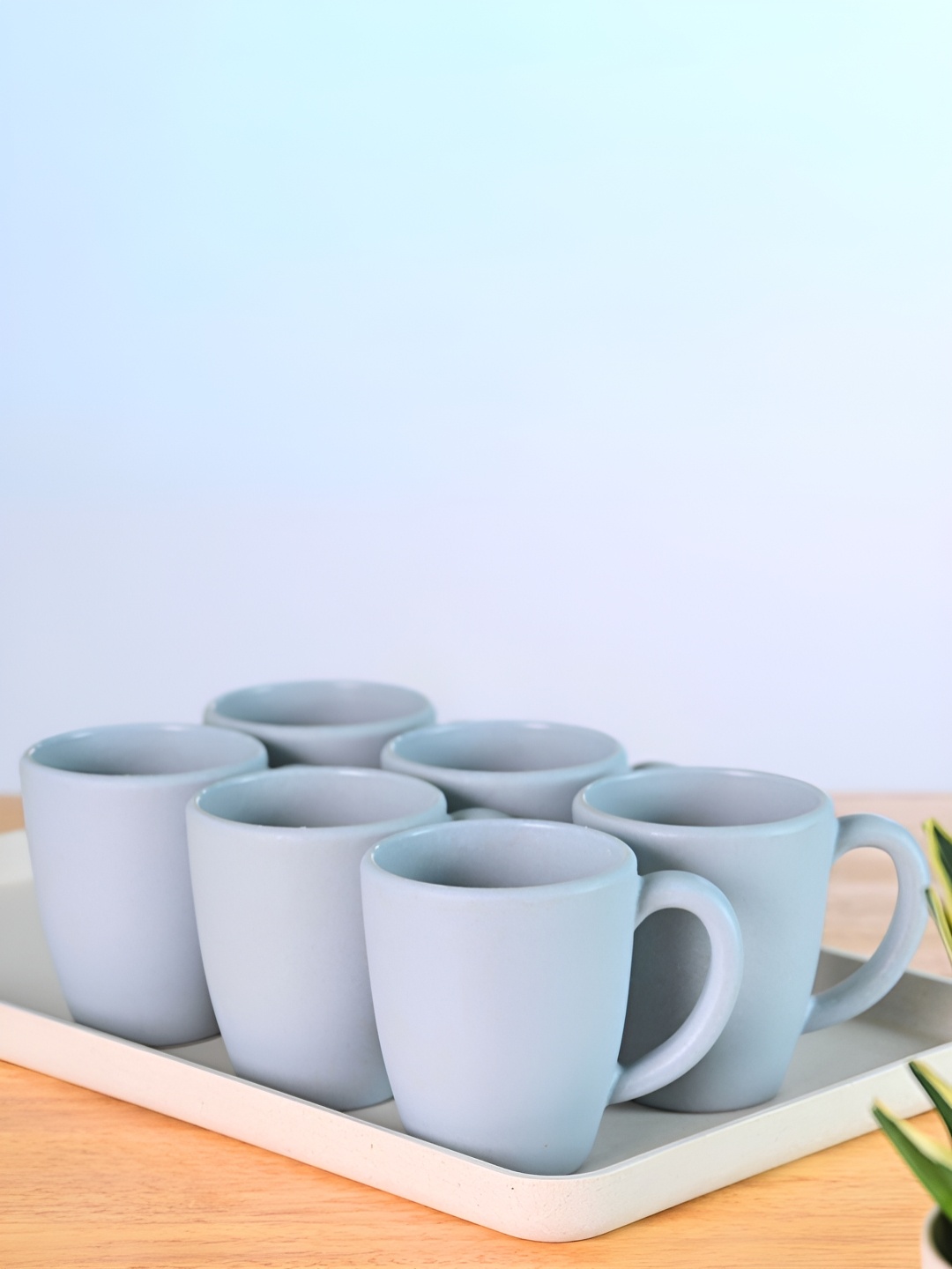 

eha Blue 6 Pieces Microwave Safe Coffee Mug 300ML