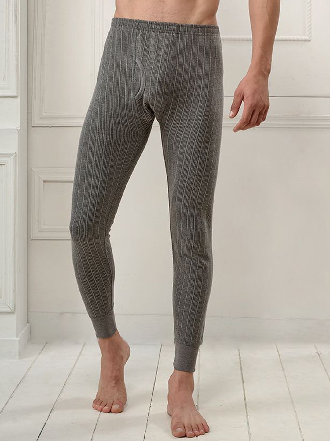 

INFERNO Men Polycotton Thermal Trouser, Grey