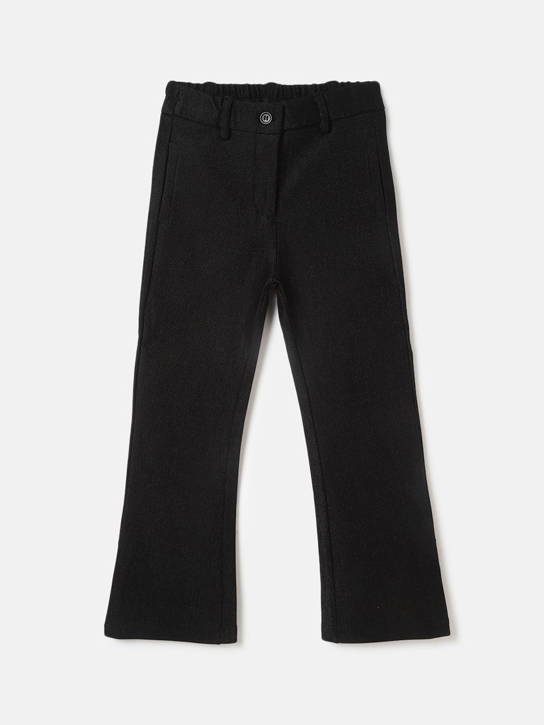 

ELLE Girls Flared Regular Trousers, Black