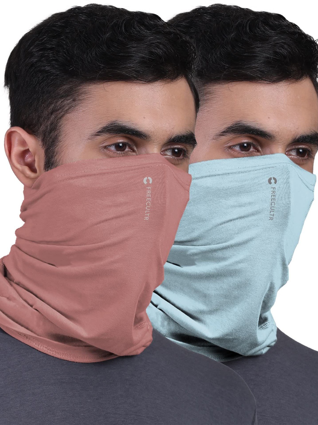 

FREECULTR Pack Of 2 Unisex Bandana Headband, Peach