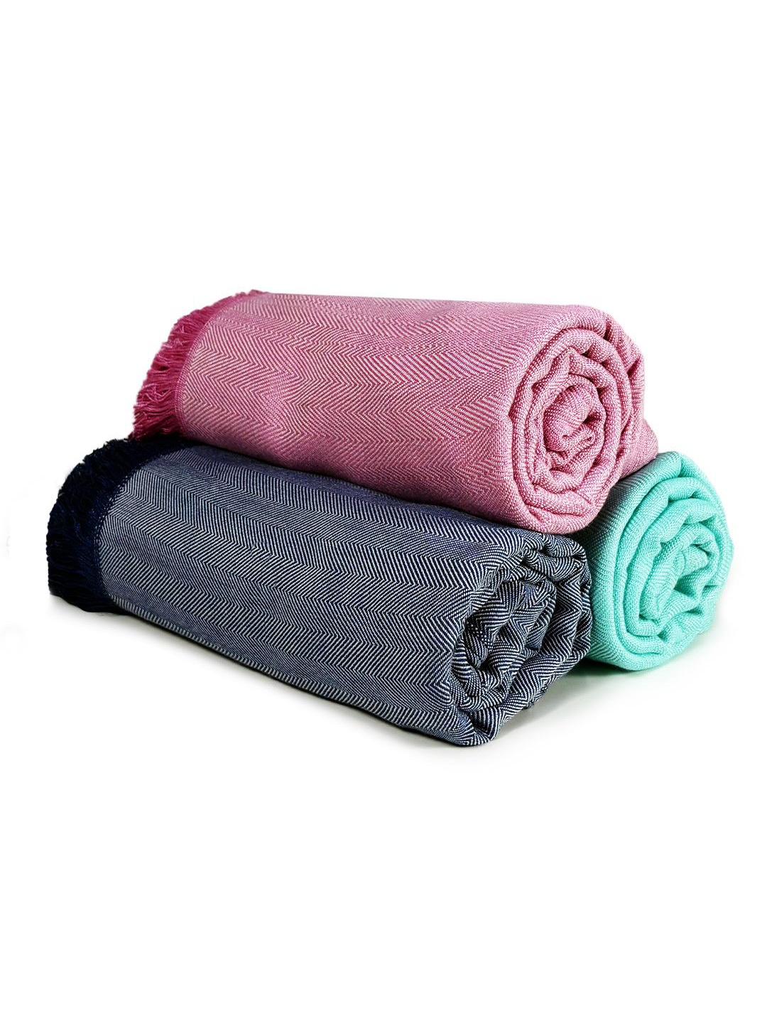 

Heelium Teal & Peach 3 Pcs Super Soft & Quick Drying Bamboo 250 GSM Bath Towel