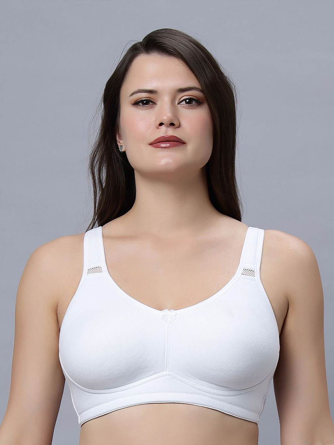

In Care Non Padded Full Coverage Seamless Cotton T-shirt Bra, White