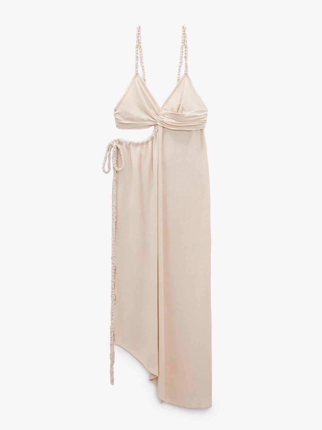 

ZARA Women Brown Dress