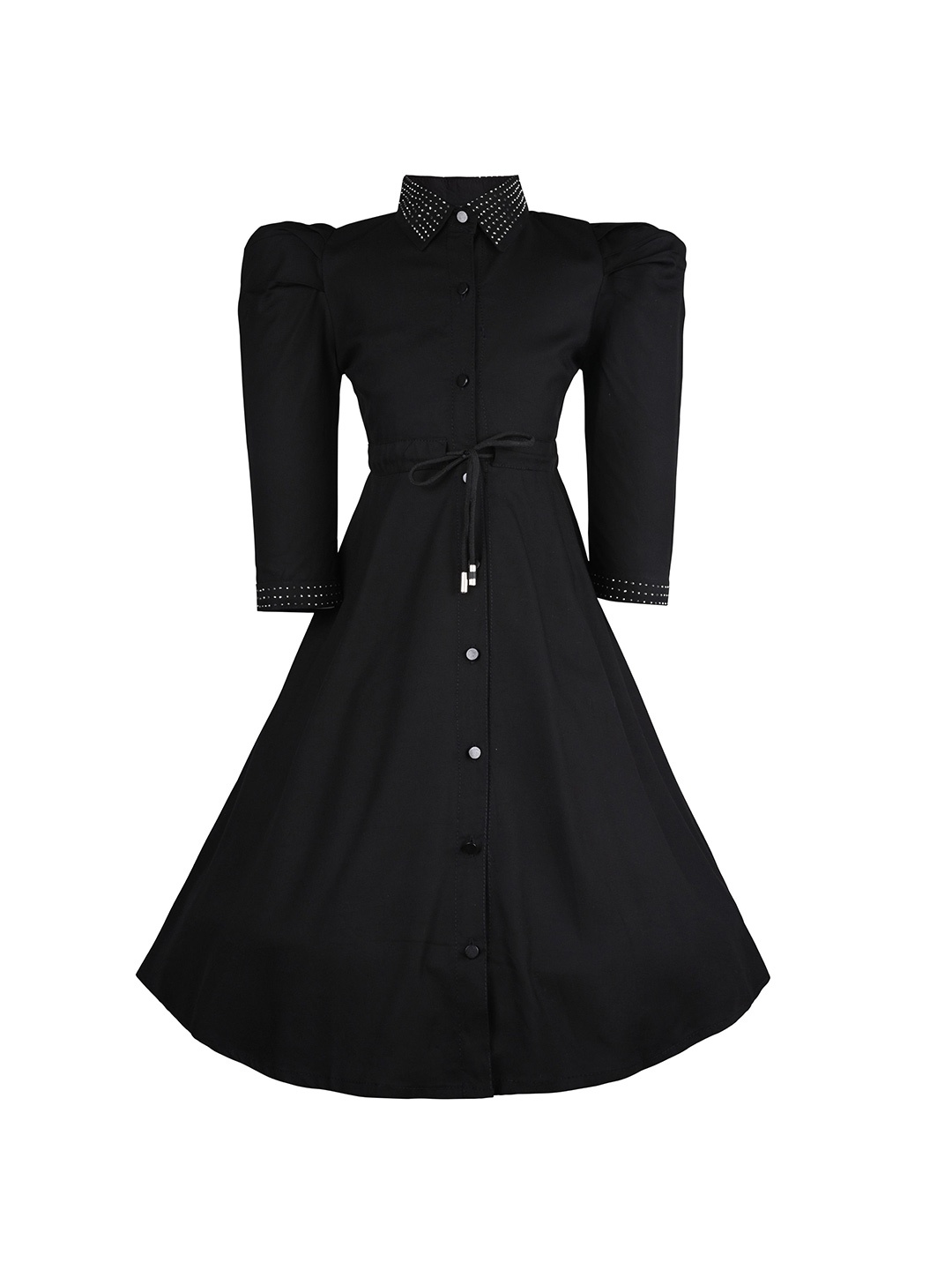 

Wish Karo Girls Fit & Flare Dress, Black
