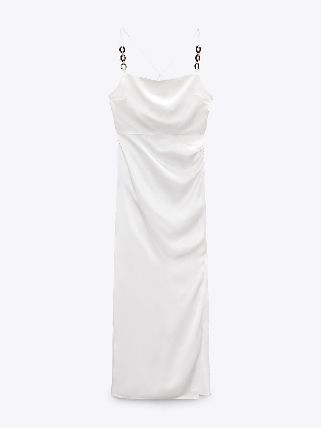 

ZARA Women Beige Dress