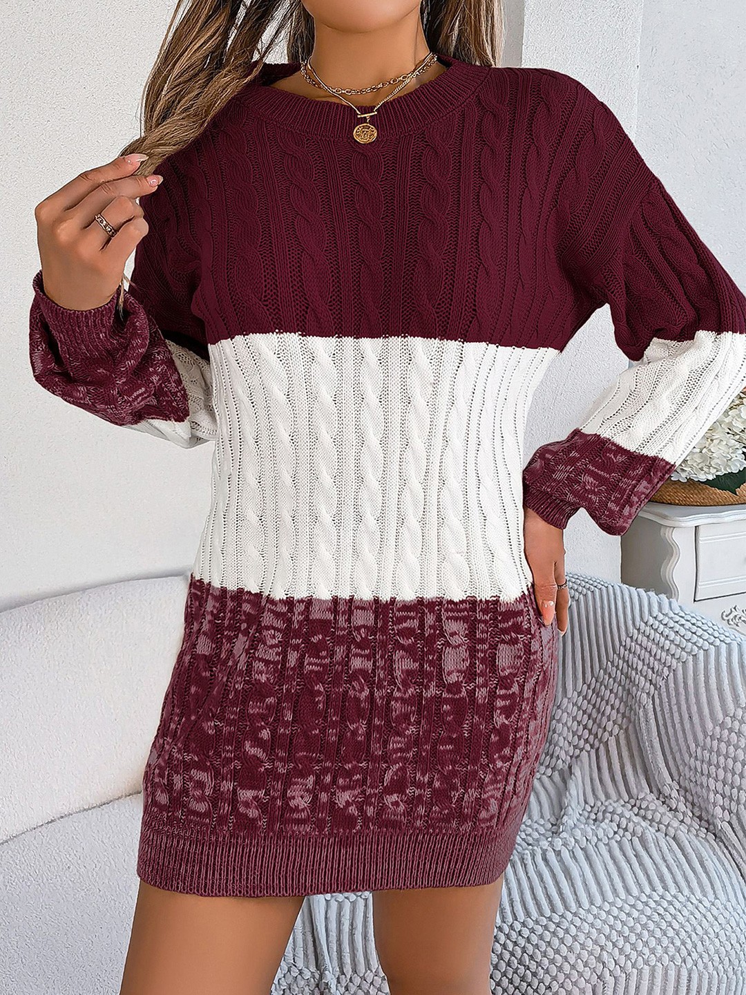 

StyleCast x Revolte Women Bodycon Dress, Maroon