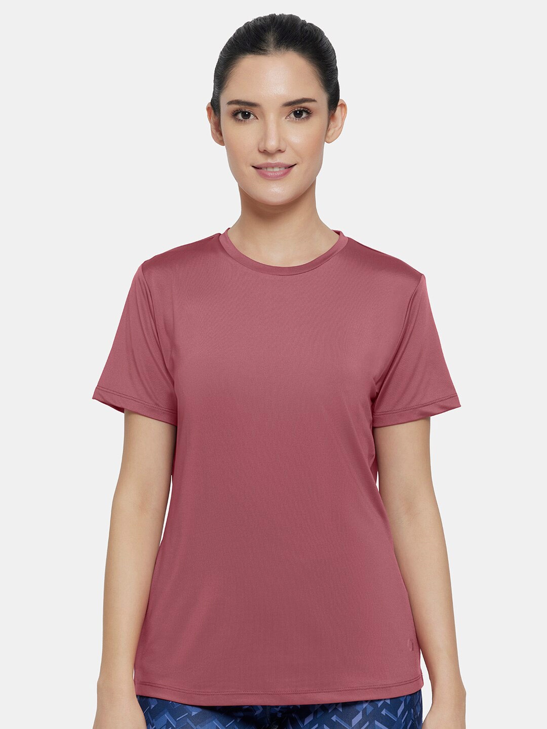 

Amante Women Purple Moisture Wicking T-shirt