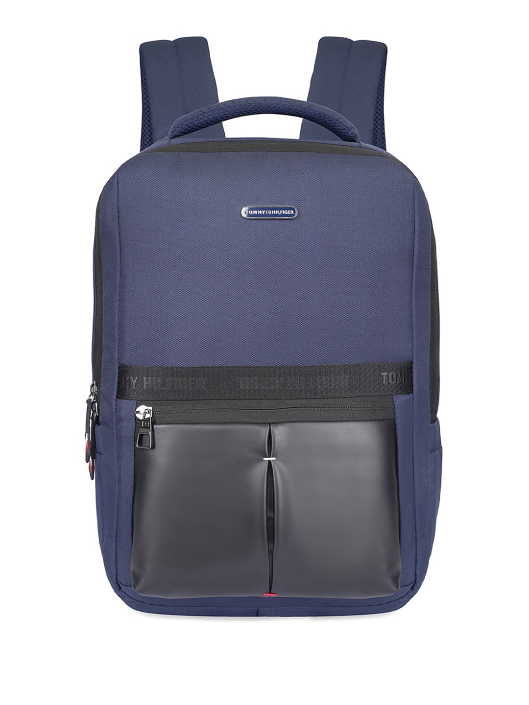 

Tommy Hilfiger Unisex Solid Up to 14 inch Laptop Ergonomic Backpack 20 L, Navy blue