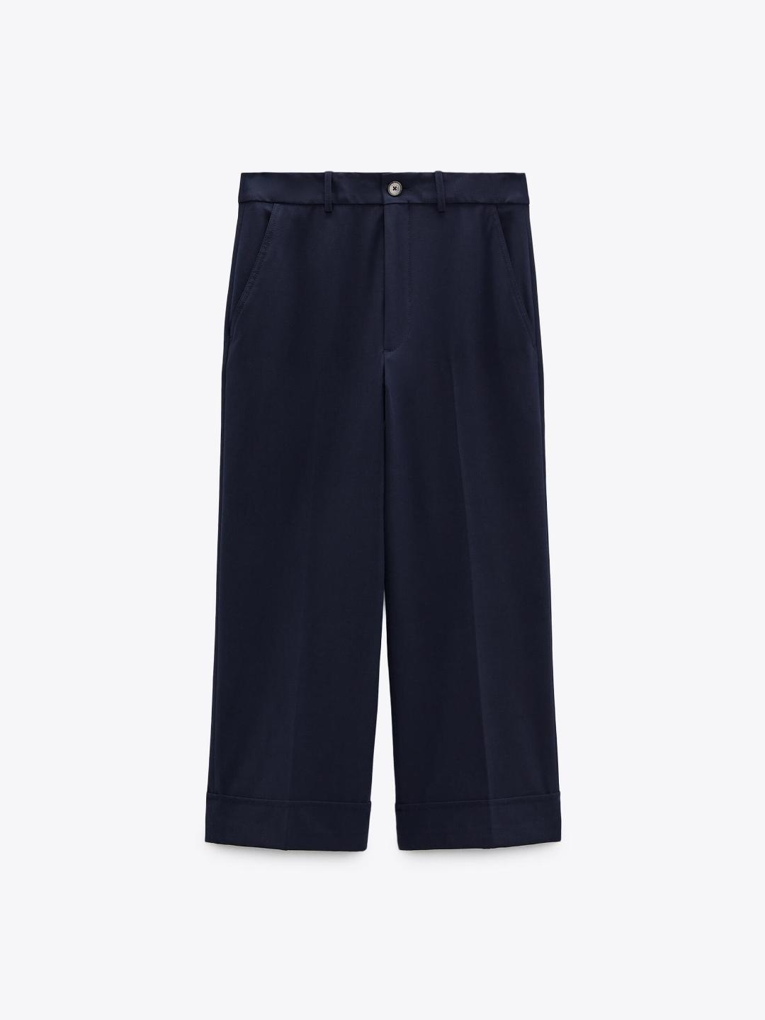 

ZARA Women Navy Blue Trouser