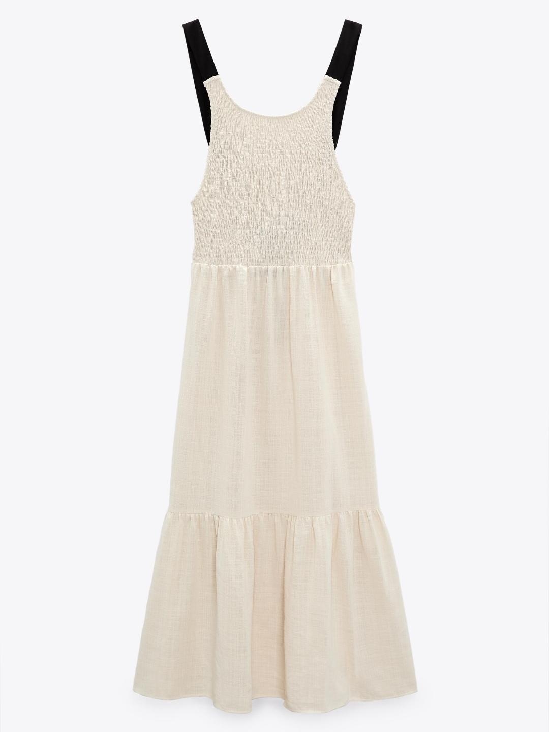 

ZARA Women Beige Dress