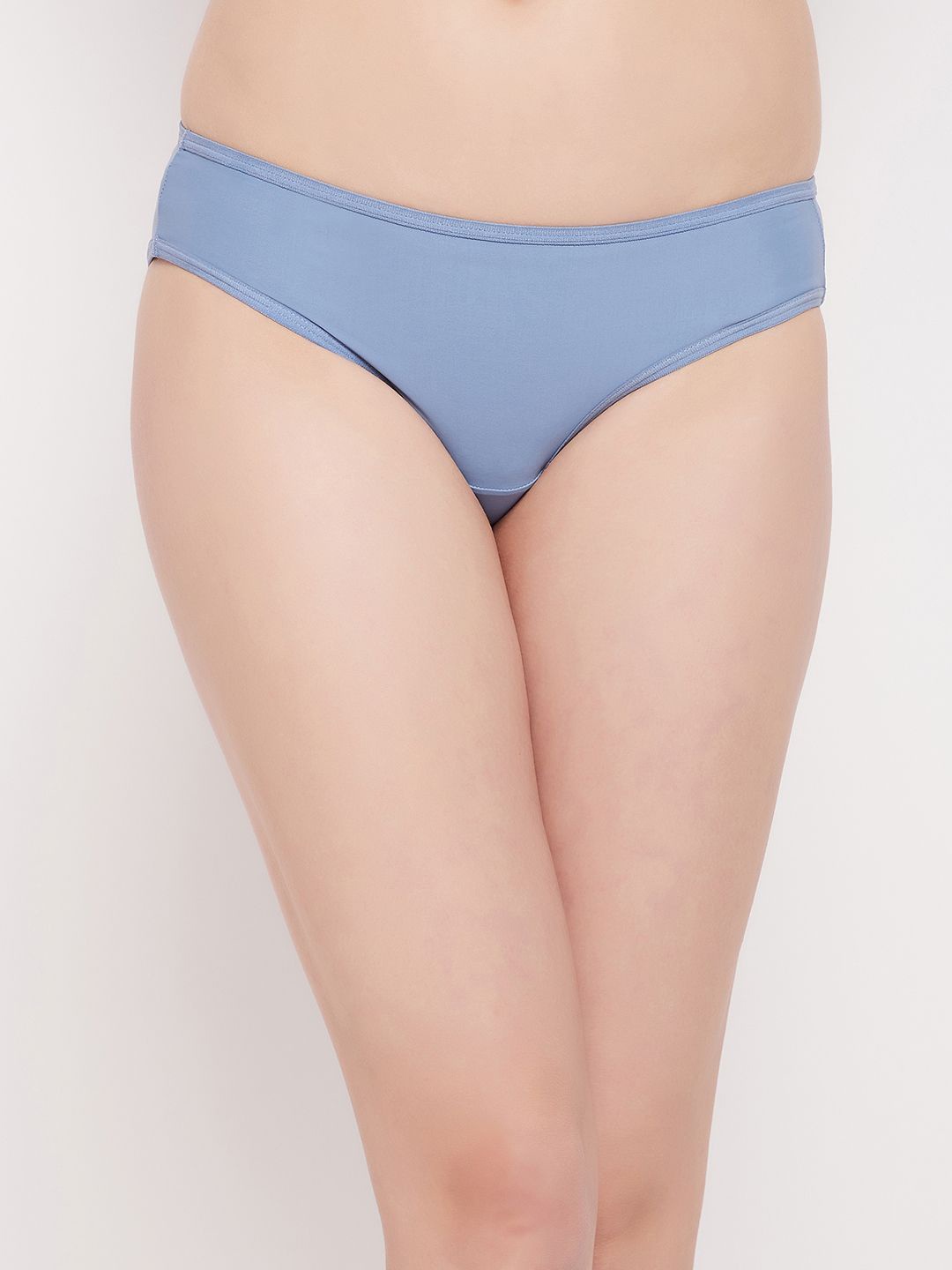 

Clovia Women Low-Rise Seamless Bikini Briefs, Blue