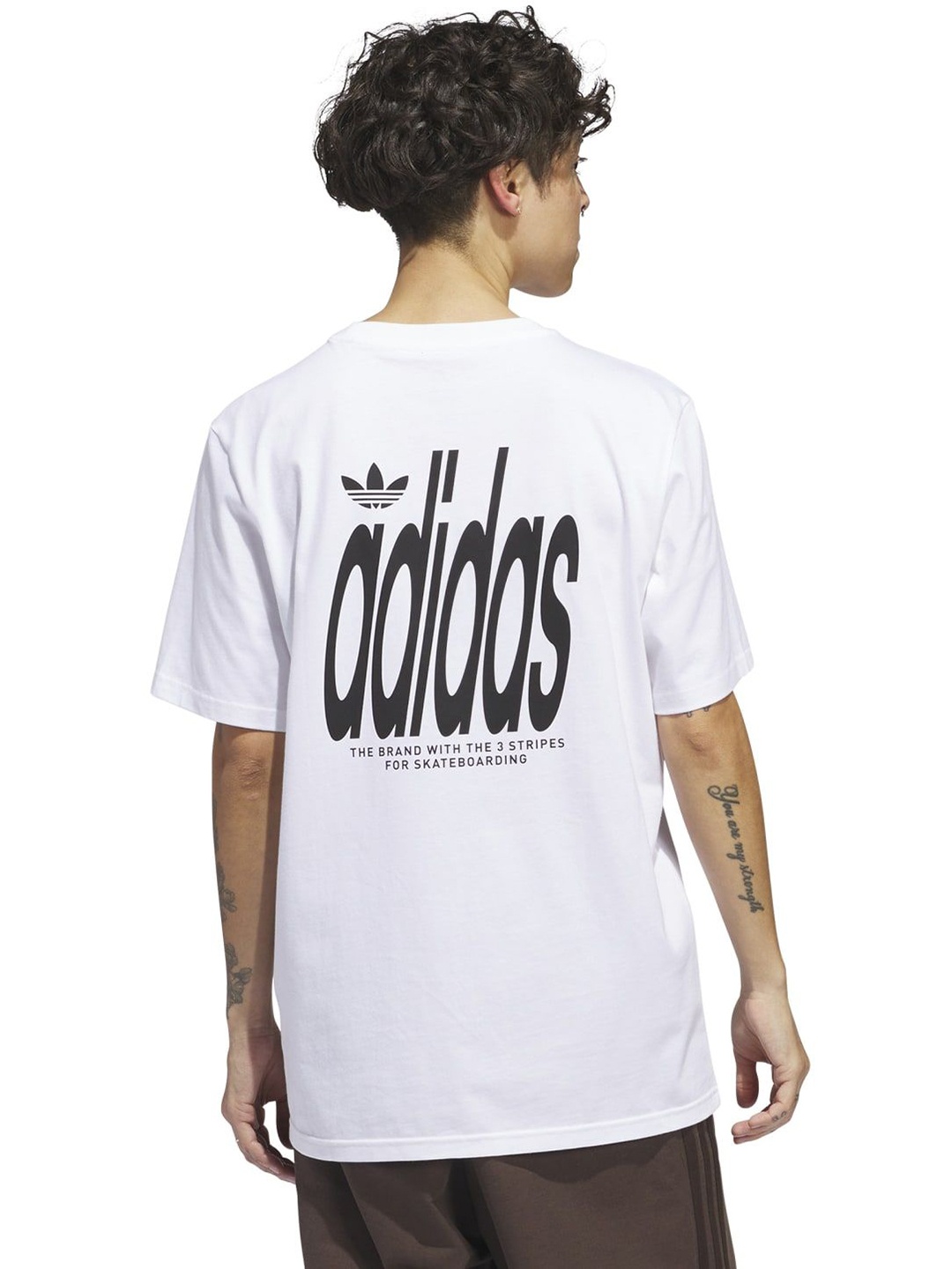 

ADIDAS Originals Men Typography Printed Round Neck Cotton Relaxed Fit T-shirt, White