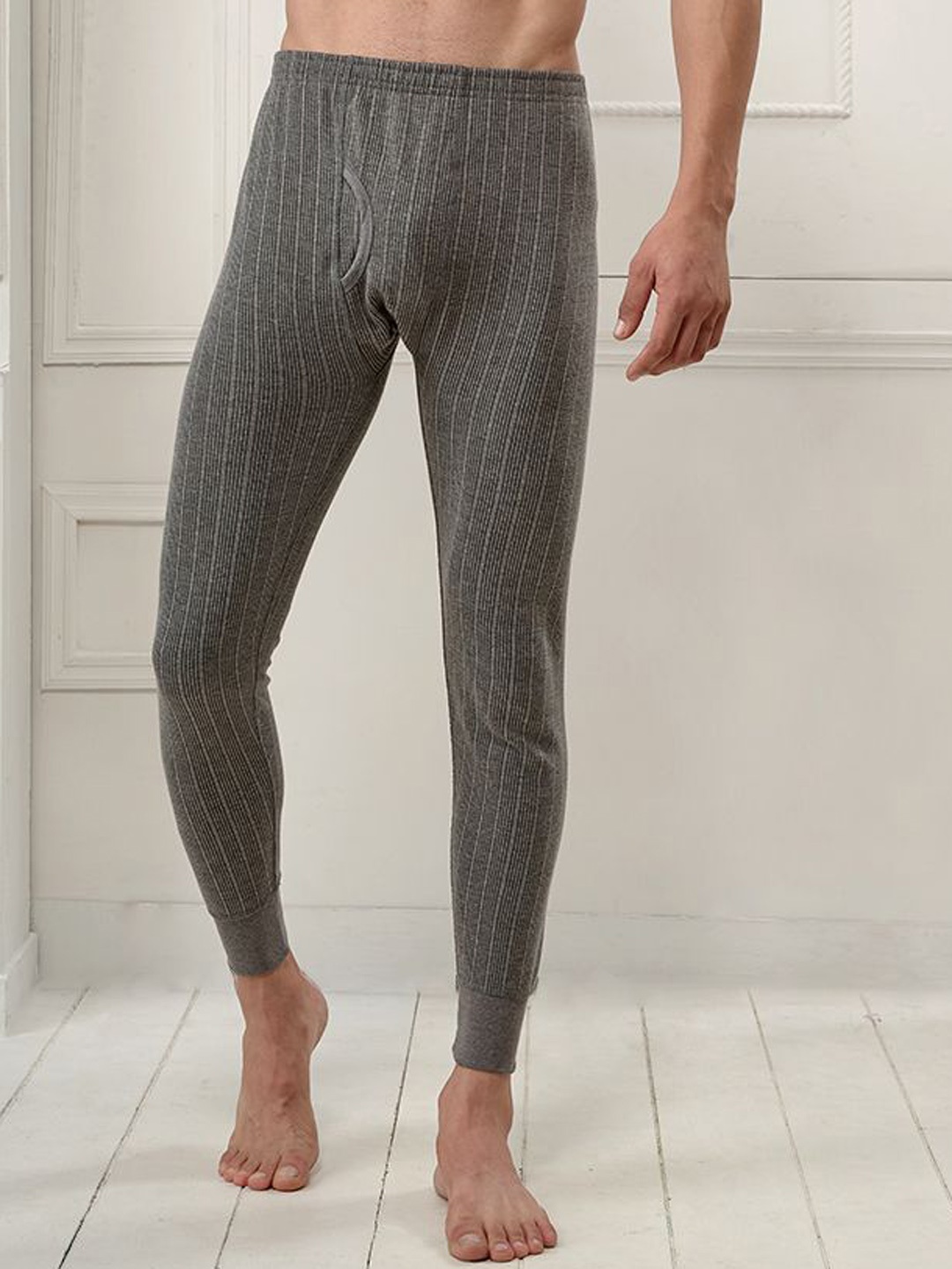 

INFERNO Men Polycotton Thermal Trouser, Grey