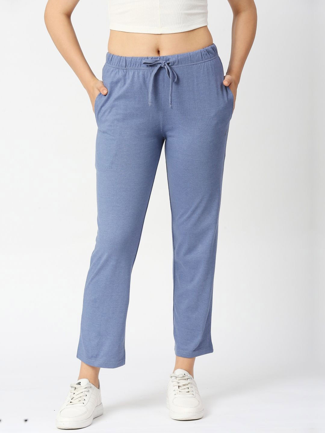 

Lovable Sport Women Mid Rise Track Pants, Blue