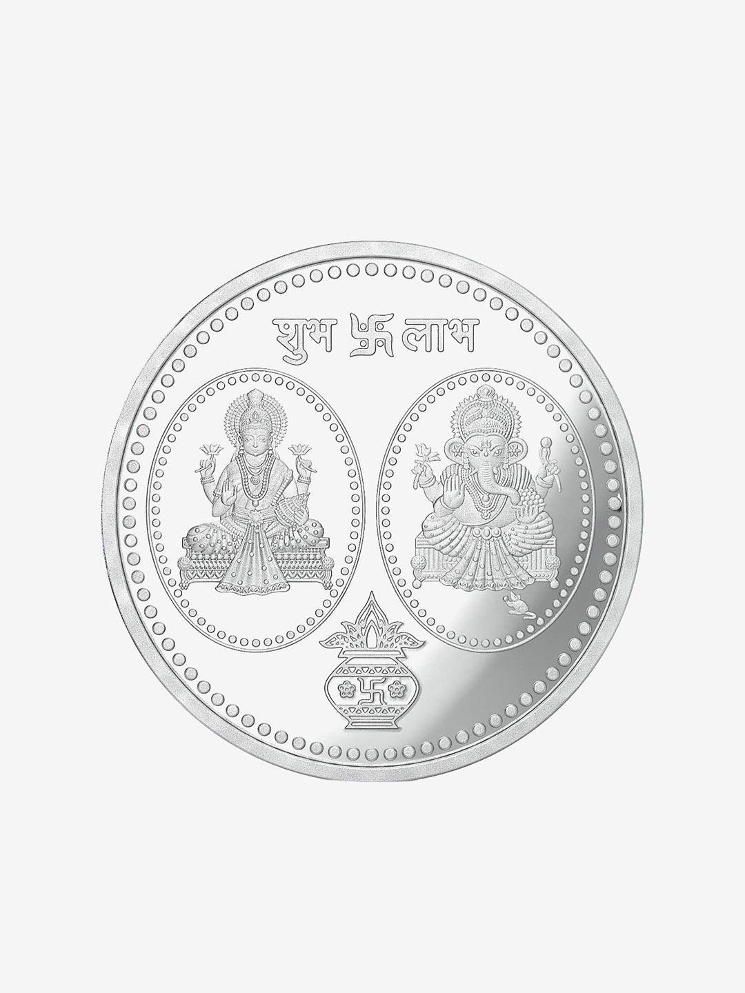 

Joyalukkas 999 purity Silver color Lakshmi Round Shaped Coin-20gm