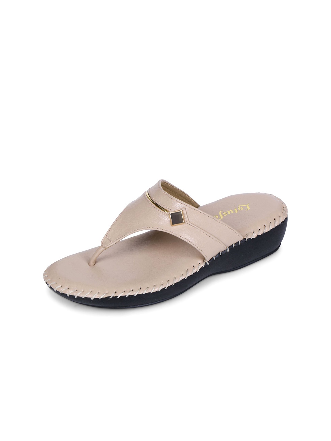 

Lotusfeet Women T-Strap Comfort Flats, Grey