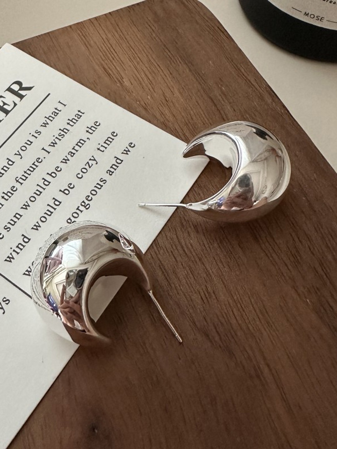 

FIMBUL Silver-Plated Classic Stainless Steel Antique Studs