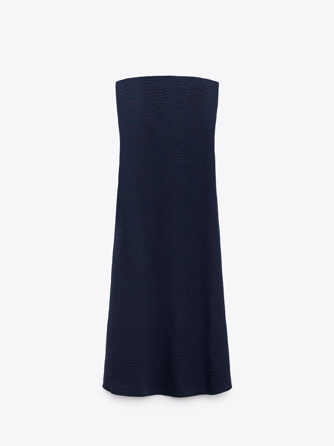 

ZARA Women Navy Blue Dress