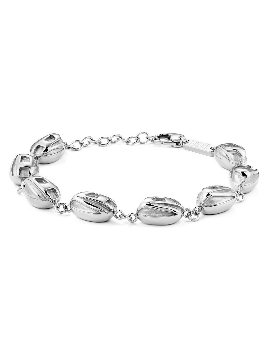 

DIESEL Men Stainless Steel Bracelet, Silver