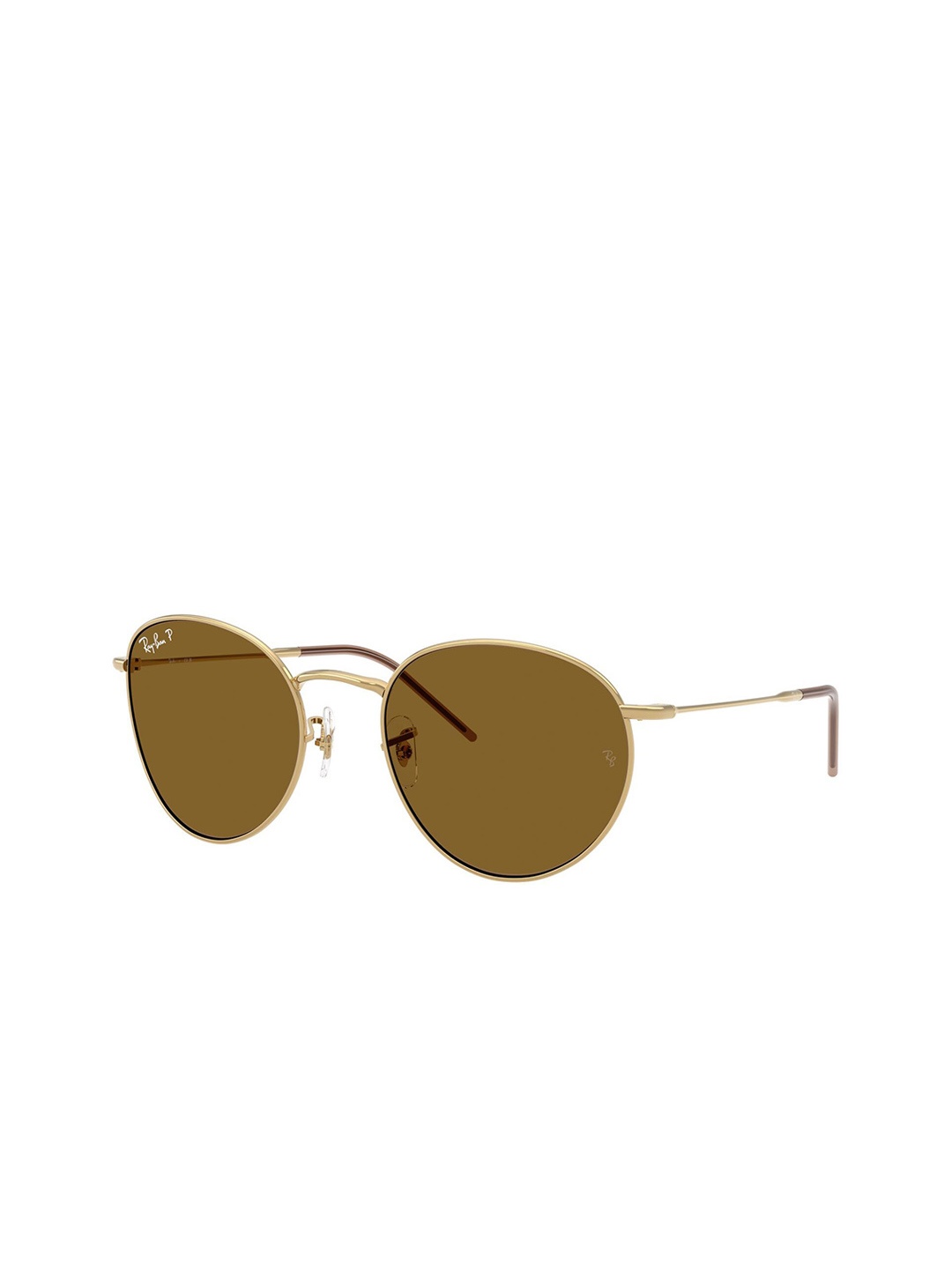 

Ray-Ban Unisex Round Sunglasses with Polarised Lens 8056262268346, Brown