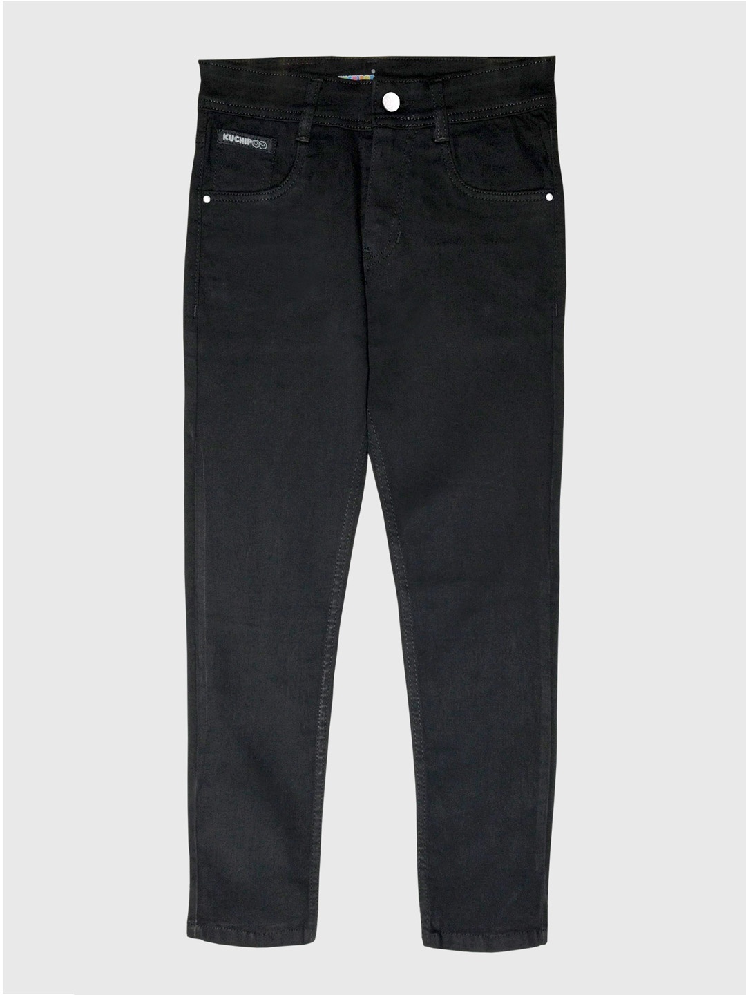 

KUCHIPOO Boys Stretchable Regular Fit Denim Jeans, Black