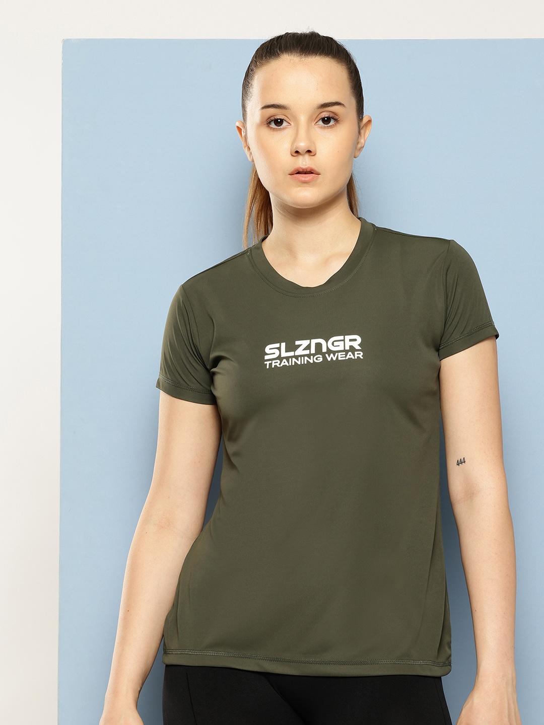 

Slazenger Printed Ultra-Dry Training T-shirt, Olive
