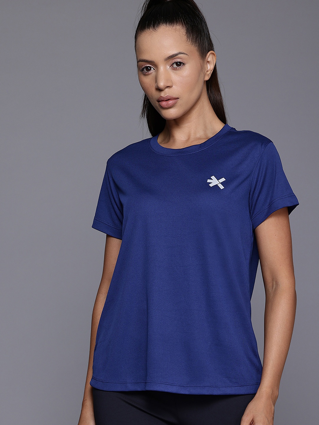 

HRX by Hrithik Roshan Rapid-Dry Running T-shirt, Navy blue