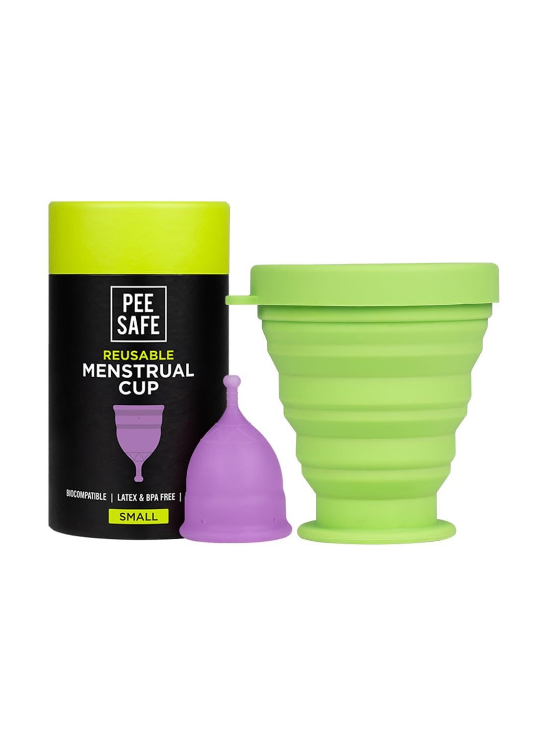 

PEESAFE Reusable Menstrual Cup with Sterilizing Container - Small, Purple