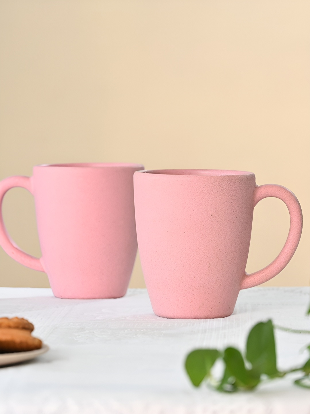 

eha Pink 2 Pieces Microwave Safe Coffee Mug 300ML