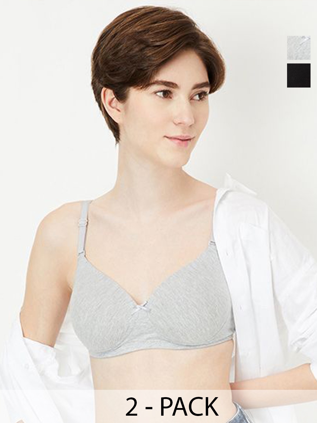 

max Women Full Coverage Lightly Padded Everyday Bra, Black