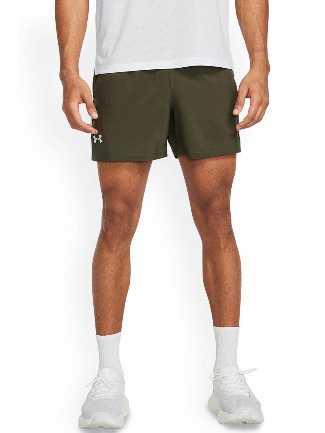 

UNDER ARMOUR UA Launch Men Mid Rise Sports Shorts, Green