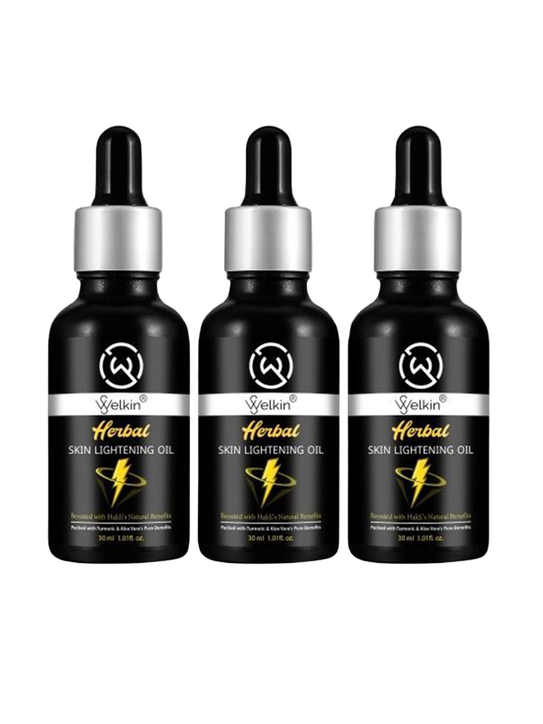

WELKIN Set Of 3 Herbal Skin Lightning Oil- 30 ml Each, White