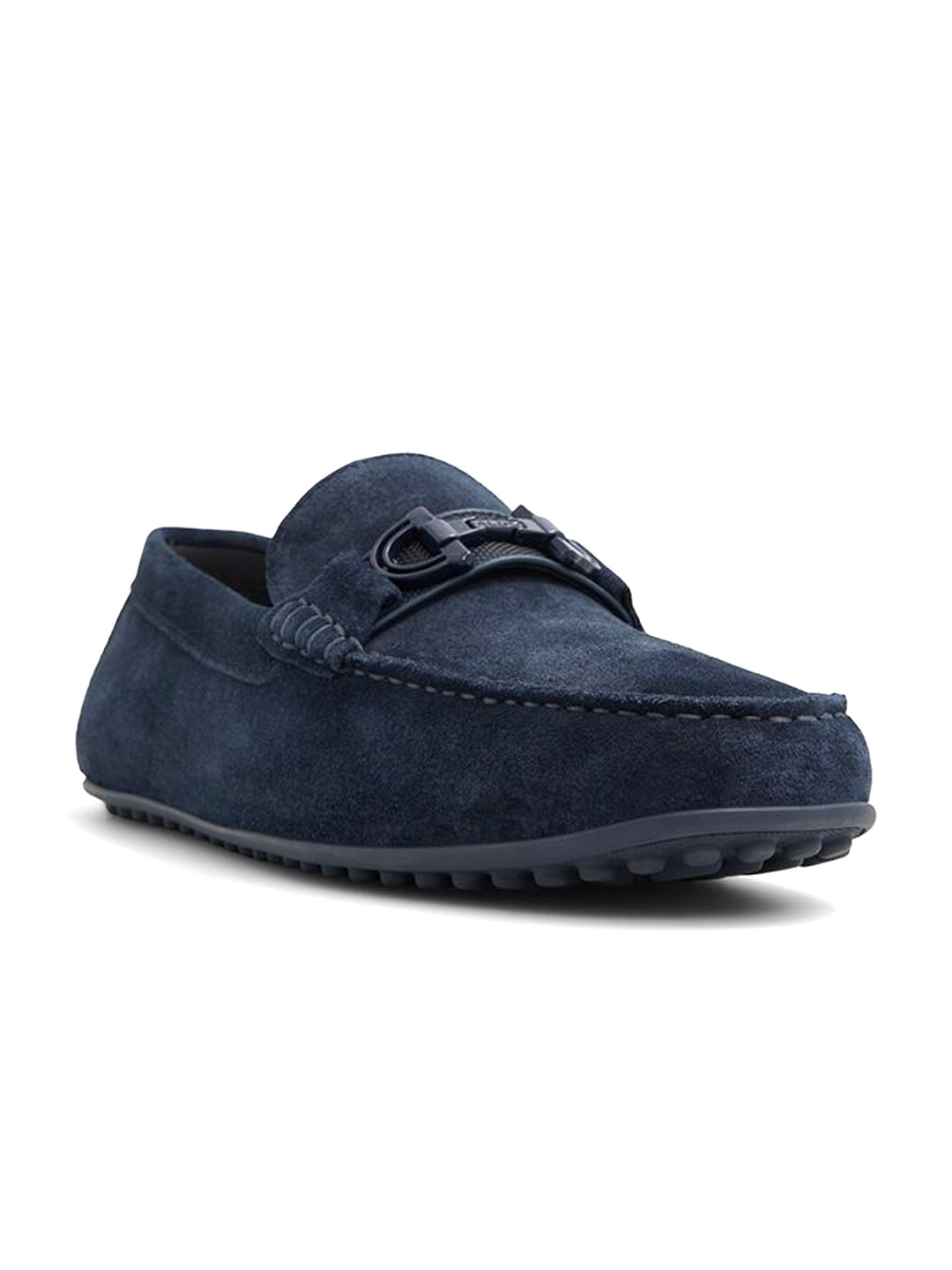 

ALDO Men Solid Formal Loafers, Navy blue