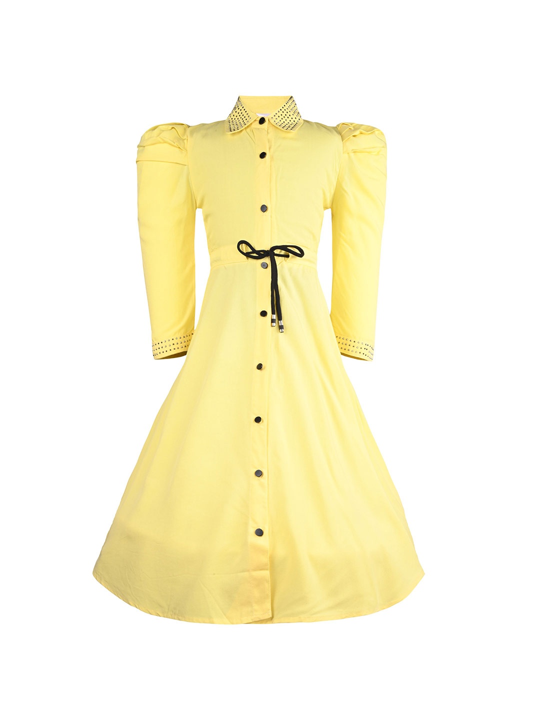 

Wish Karo Girls Fit & Flare Dress, Yellow
