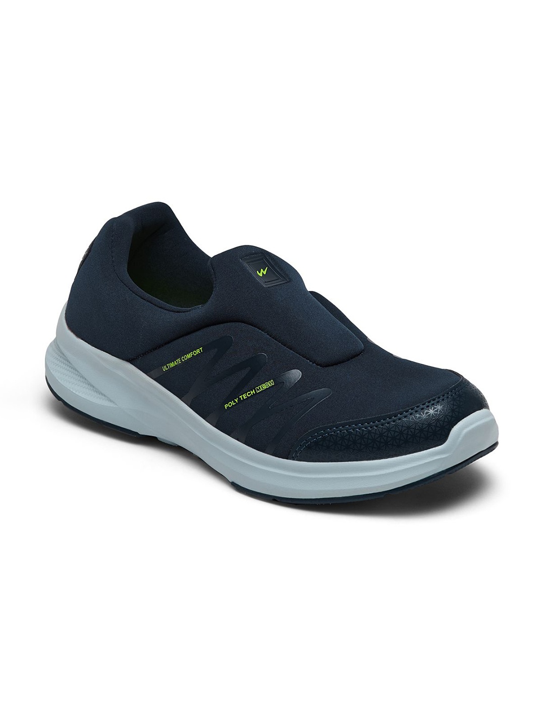 

Campus Men Mesh Slip-On Walking Non-Marking Shoes, Navy blue