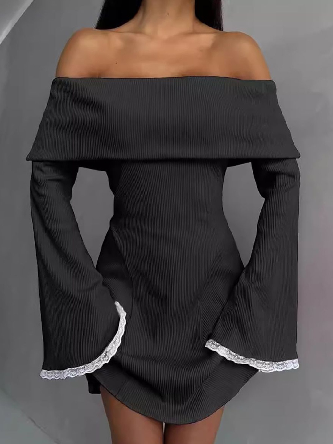 

StyleCast x Revolte Women Off-Shoulder Sheath Dress, Black