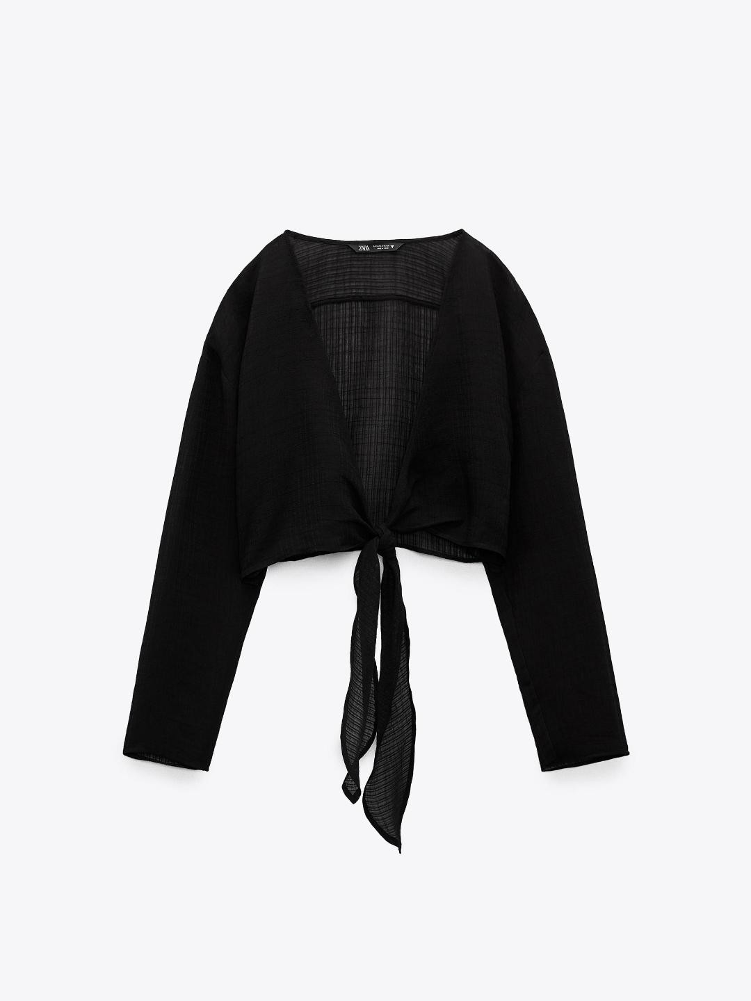 

ZARA Women Black Tops
