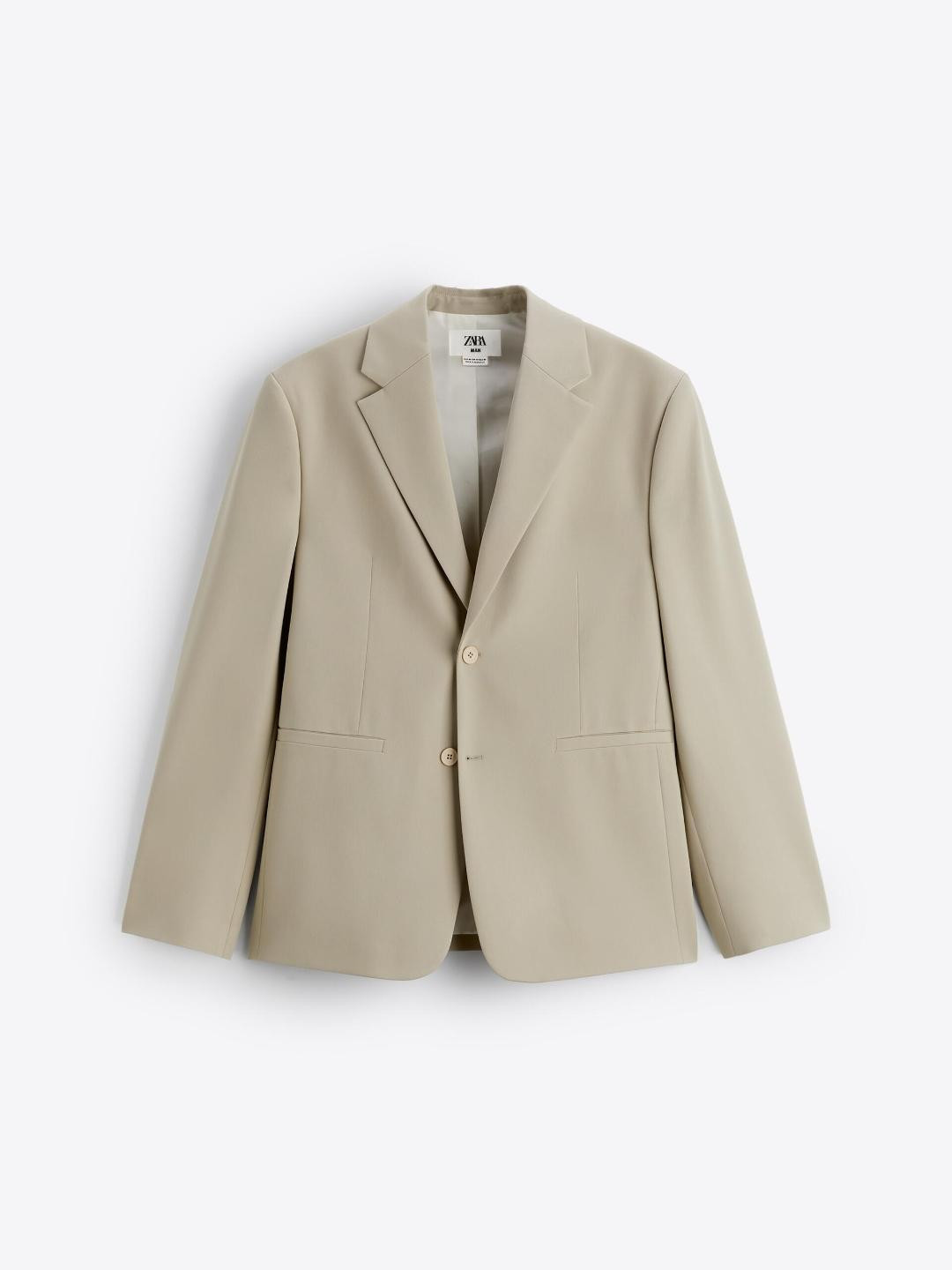 

ZARA Men Beige Blazer