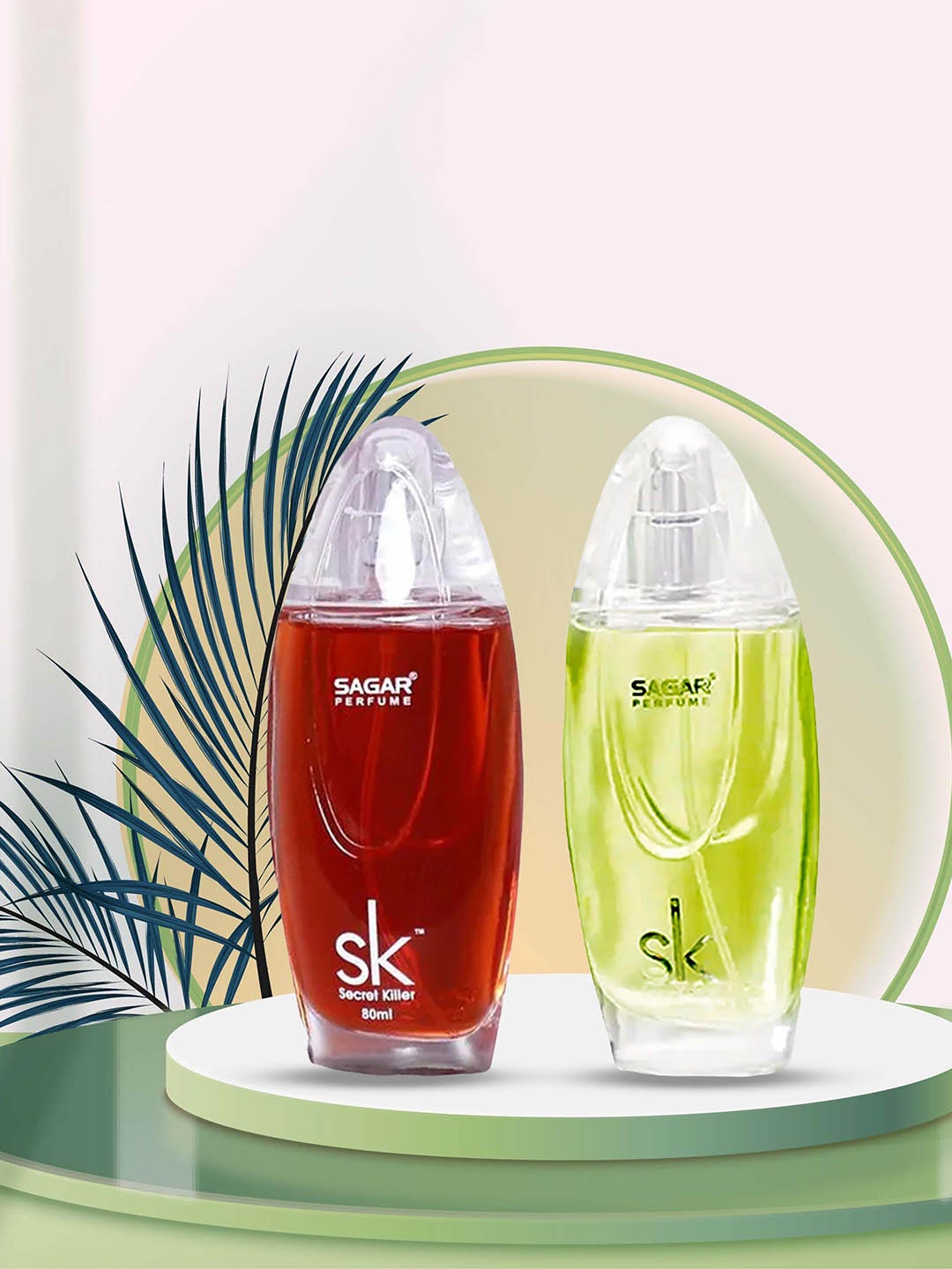 

SAGAR PERFUMERY Set Of 2 Sk White & Green Eau De Parfum - 80ml Each