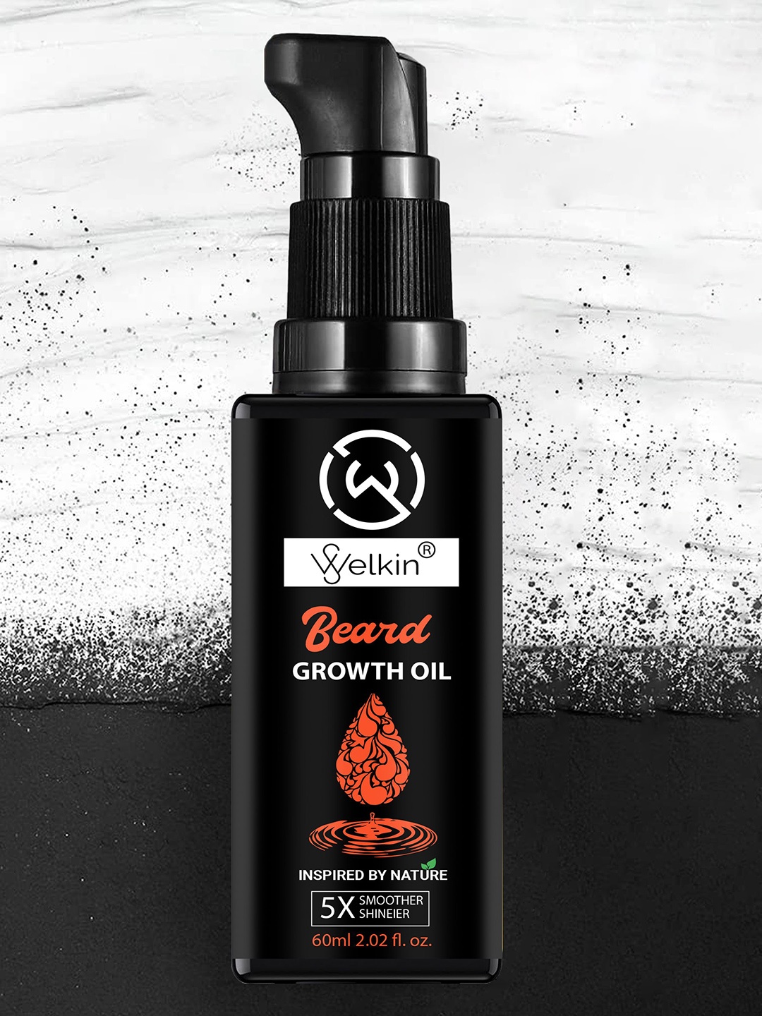 

WELKIN Set Of 3 Beard Growth Oil - 60 ml Each, Black