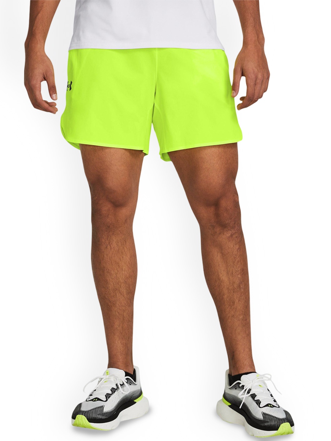 

UNDER ARMOUR UA Peak Men Solid Mid Rise Sports Shorts, Yellow