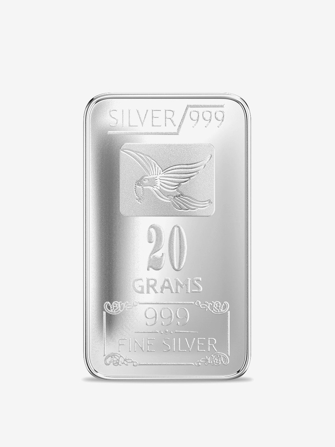 

Joyalukkas 999 Purity Rectangle Shaped Coin 20gm, Silver