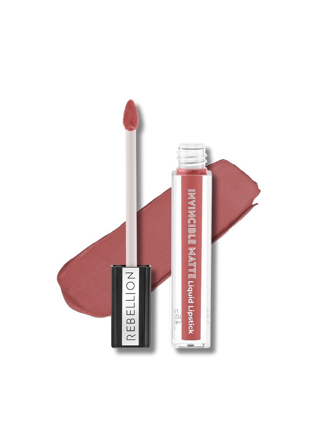 

Rebellion Cosmetics Invincible Matte Lightweight Liquid Lipstick-28.27g-Resilient Girl 12, Pink