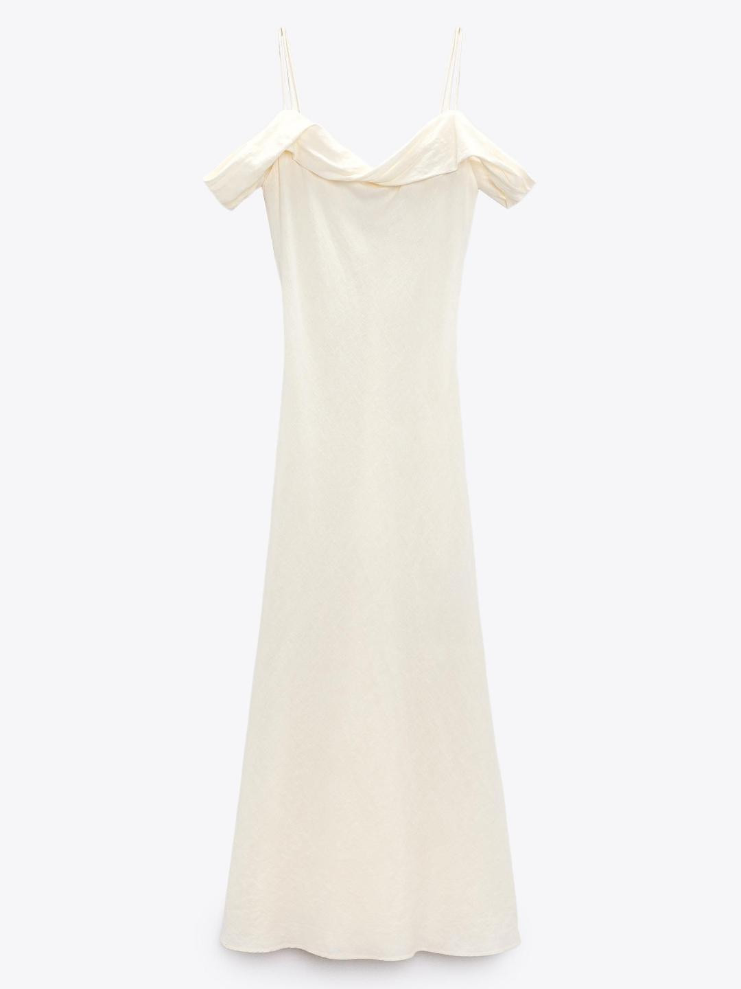 

ZARA Women Off White Dress