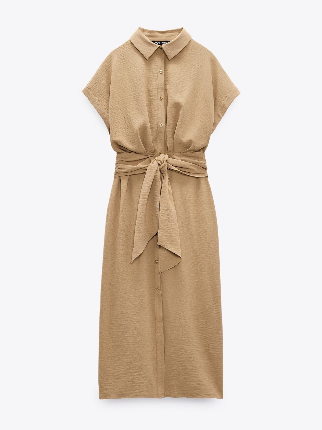 

ZARA Women Beige Dress