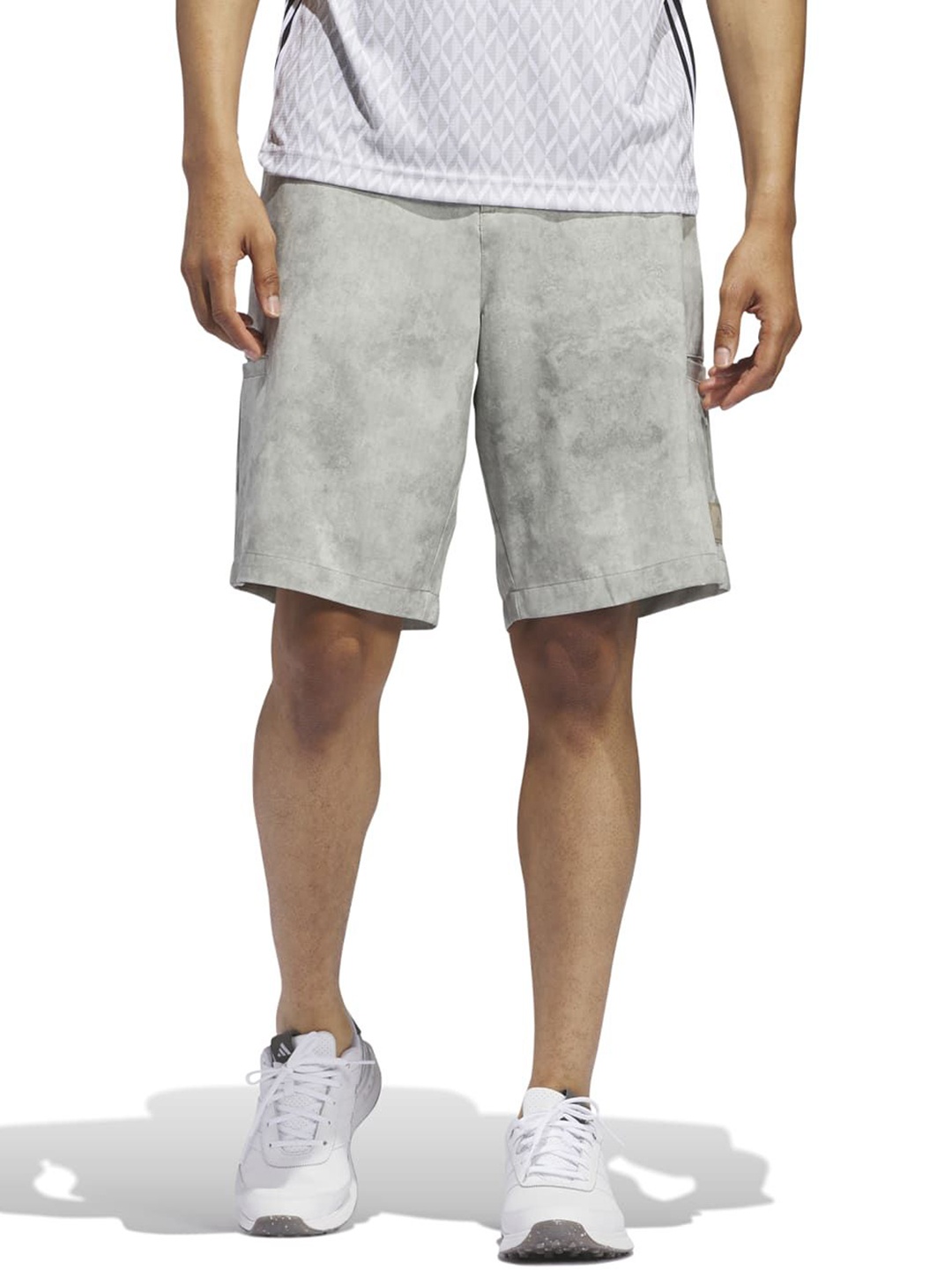 

ADIDAS ADX Brand Logo Printed Sports Shorts, Grey