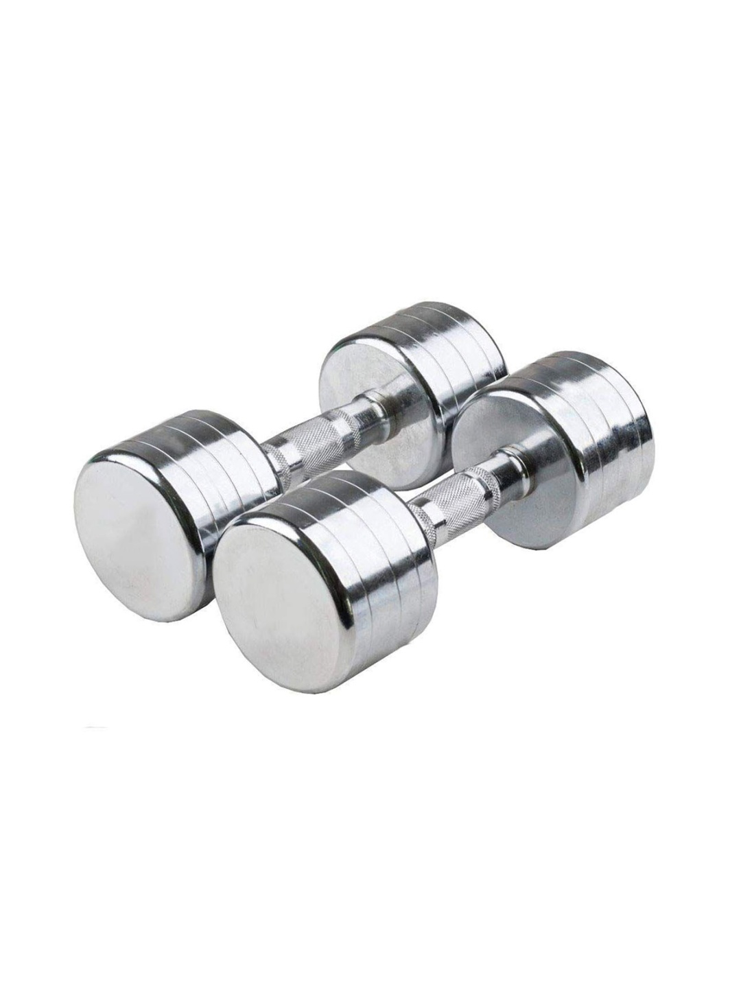 

HackerX 2Pcs Steel Dumbbells, Silver