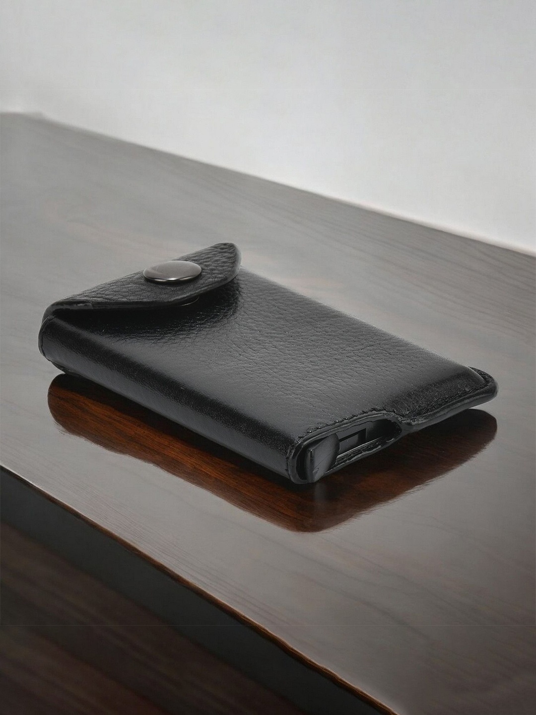 

Kastner Unisex Leather Card Holder, Black