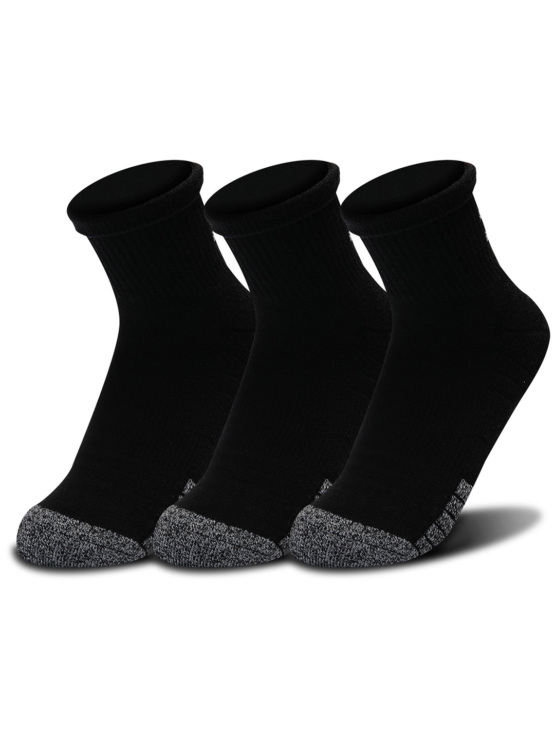 

UNDER ARMOUR Men Pack Of 3 Patterned Ankle-Length Socks, Black